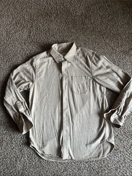 Buck Mason Other - Buck Mason Light Taupe Casual Button-Down Shirt
